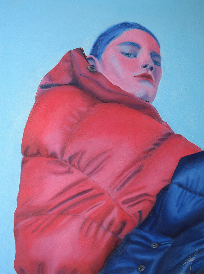 GIRL WITH PUFFER — 1
