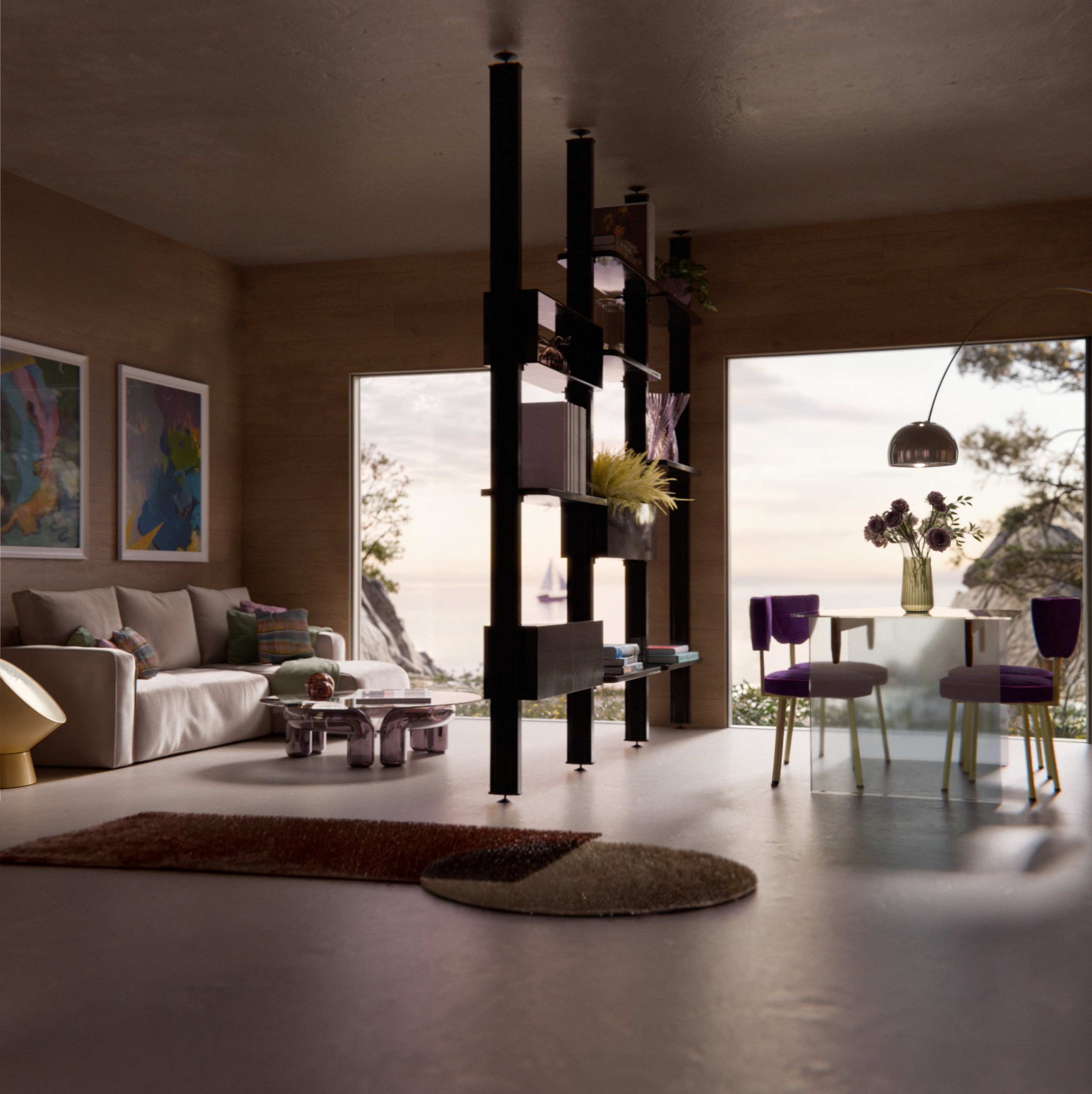 LIVING ROOM BY THE SEA — 1